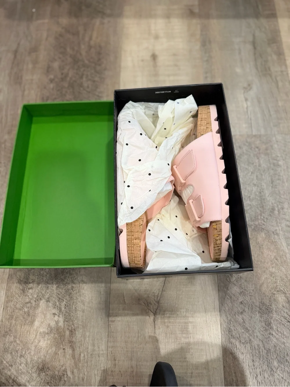 kate spade Girls' Pale Pink Double-Buckle Slide Sandals